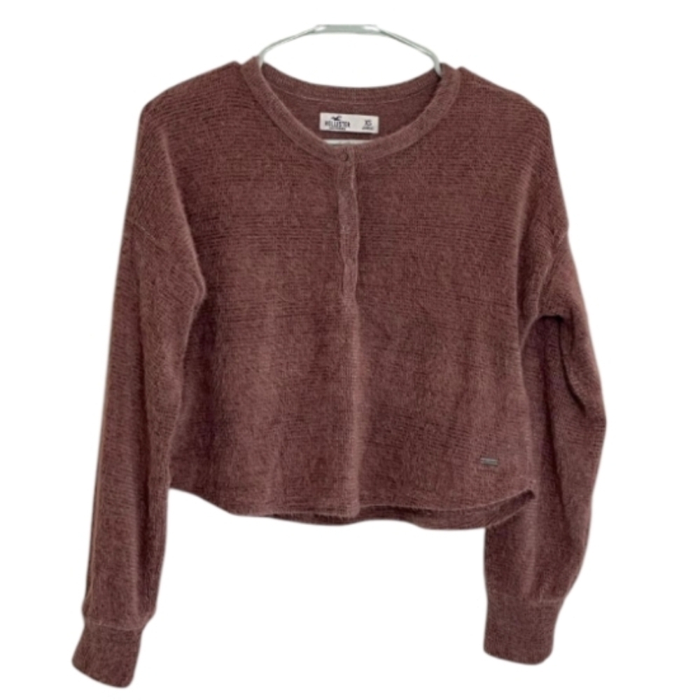 Hollister Henley Crop Sweater